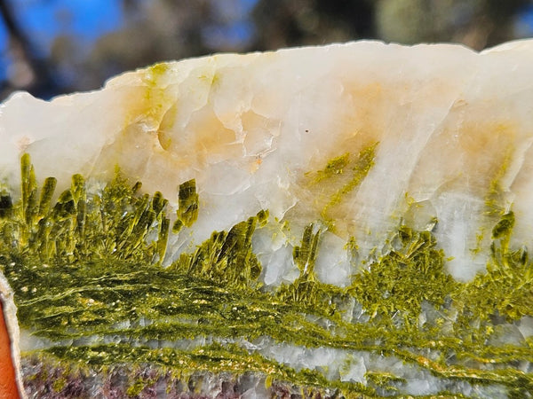 Epidote, Quartz & Axinite slab EPI71