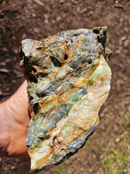 Opalised Serpentine rough.  OSR 106