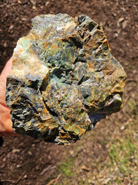 Opalised Serpentine rough.  OSR 106