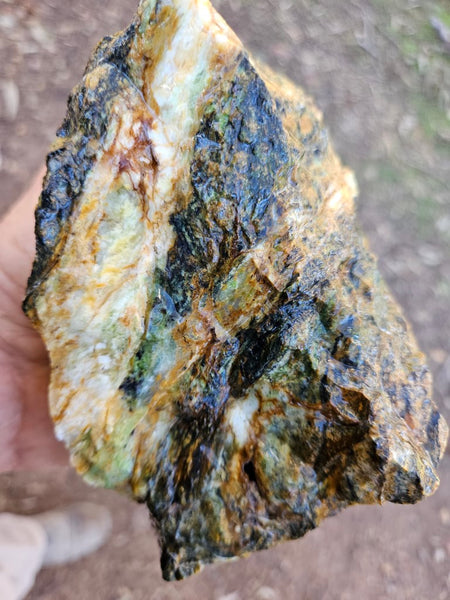 Opalised Serpentine rough.  OSR 106