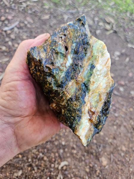 Opalised Serpentine rough.  OSR 106