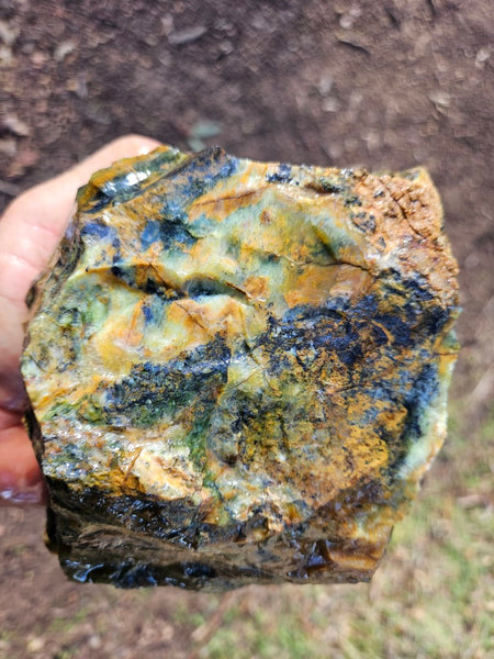 Opalised Serpentine rough.  OSR 107