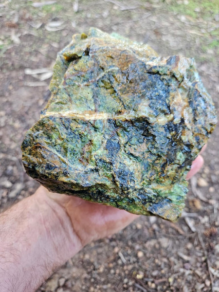 Opalised Serpentine rough.  OSR 107