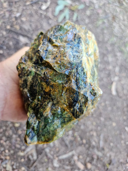 Opalised Serpentine rough.  OSR 107