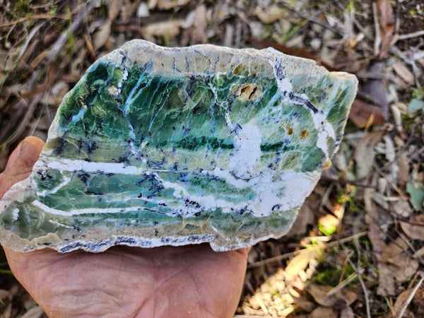 Polished Green Opal rock GRN104