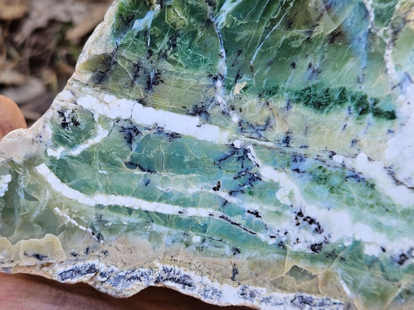 Polished Green Opal rock GRN104