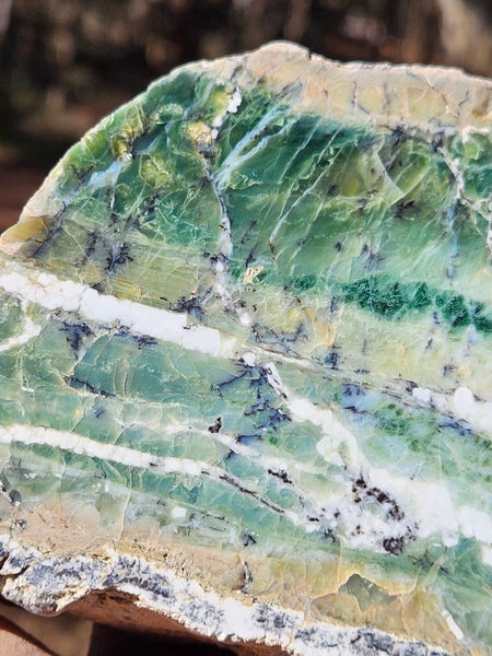 Polished Green Opal rock GRN104