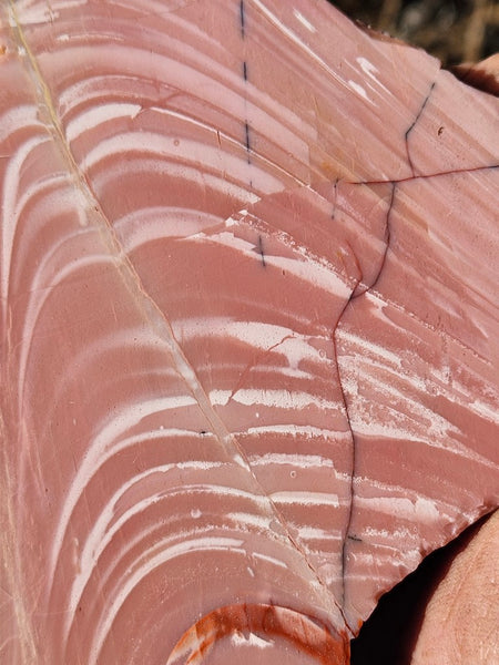 Polished Pink Opal slab POP192