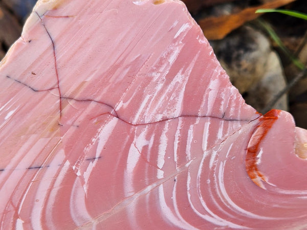 Polished Pink Opal slab POP192