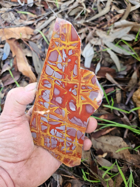 Polished Noreena Jasper slab. NJ470