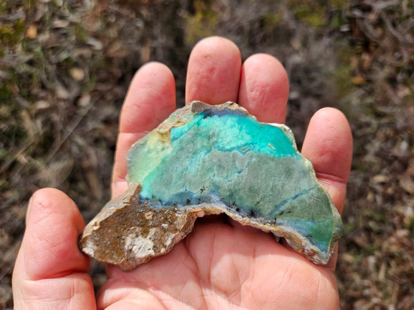 Polished  Chrysoprase slab CH465