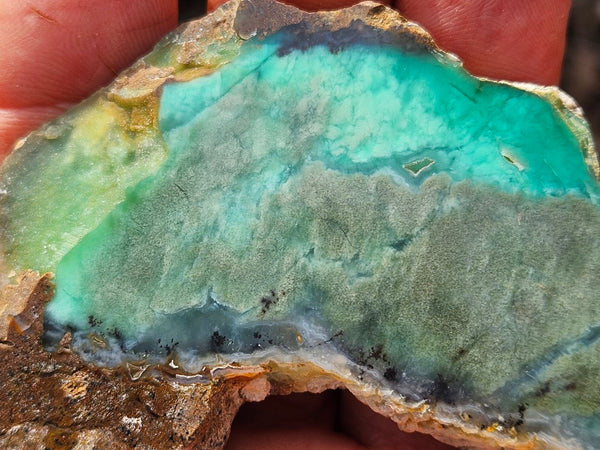 Polished  Chrysoprase slab CH465