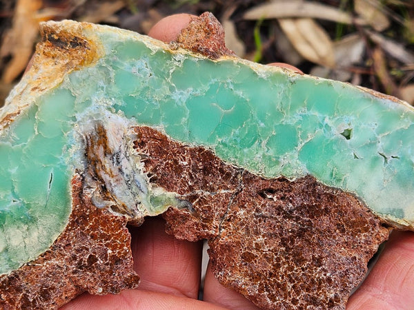 Polished  Chrysoprase slab CH466