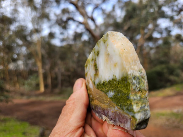 Epidote, Quartz & Axinite slab EPI73