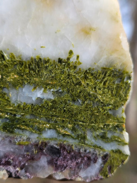 Epidote, Quartz & Axinite slab EPI73