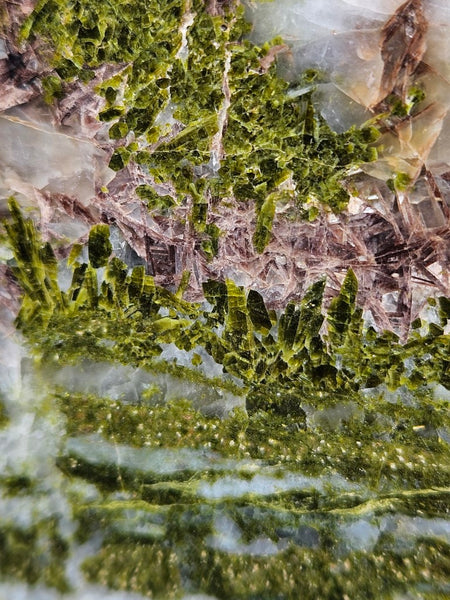 Epidote, Quartz & Axinite slab EPI74