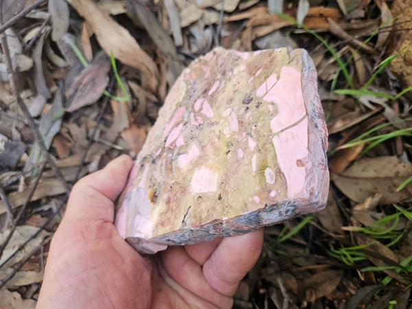 Polished Brecciated Pink Opal  slab POP198