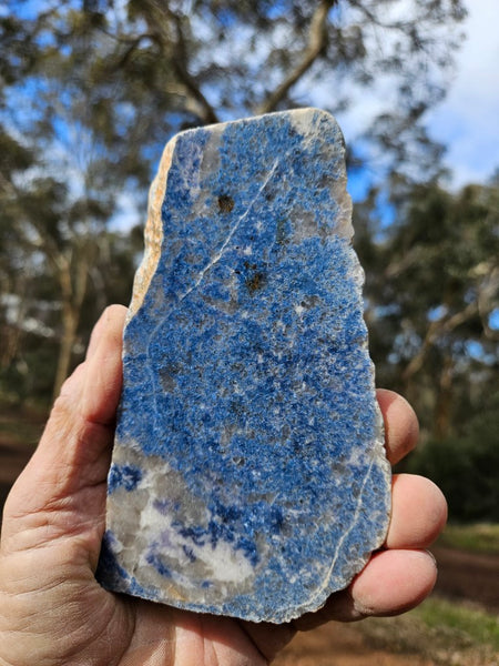 Polished Blue Lepidolite slab BL255