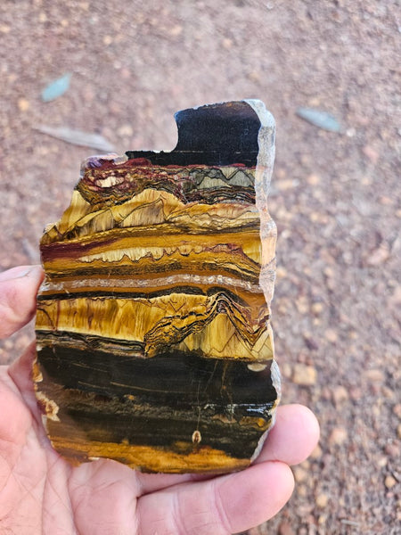 Polished Tiger Eye slab TE411