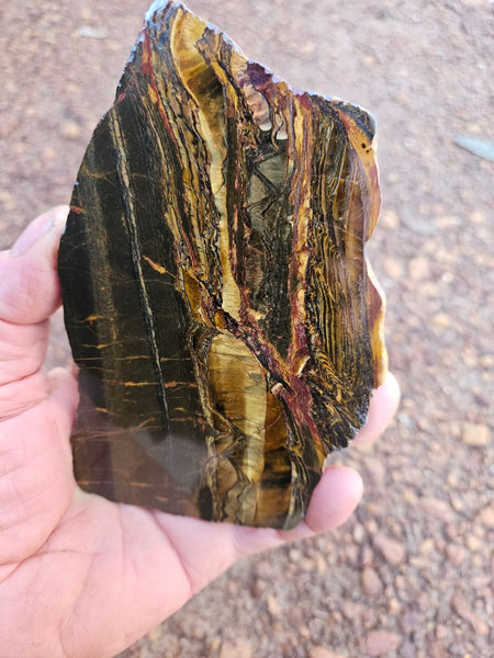 Polished Tiger Eye slab TE410