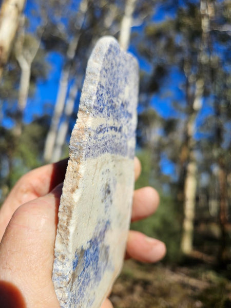 Polished Blue Lepidolite slab BL256