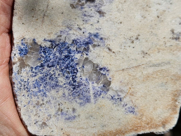 Polished Blue Lepidolite slab BL256