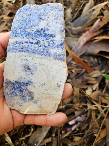 Polished Blue Lepidolite slab BL256