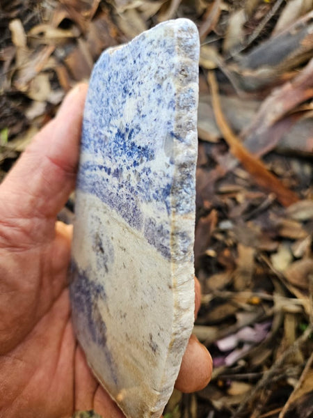 Polished Blue Lepidolite slab BL256