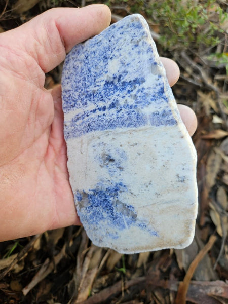 Polished Blue Lepidolite slab BL256