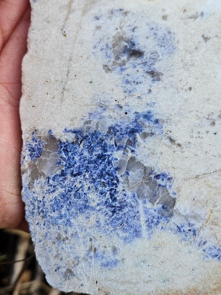 Polished Blue Lepidolite slab BL256