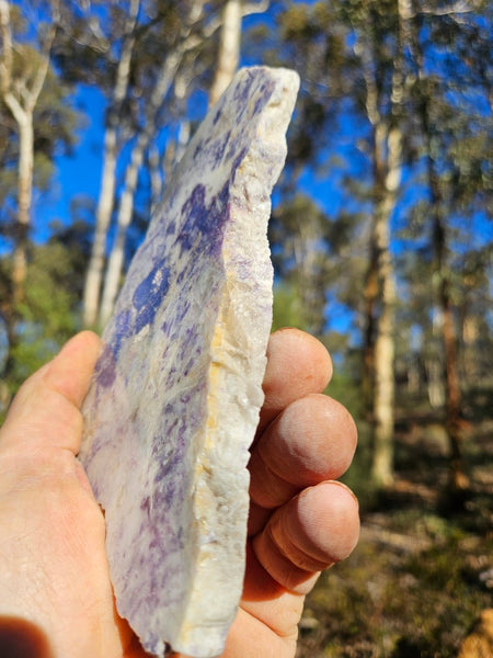 Polished Blue Lepidolite slab BL257