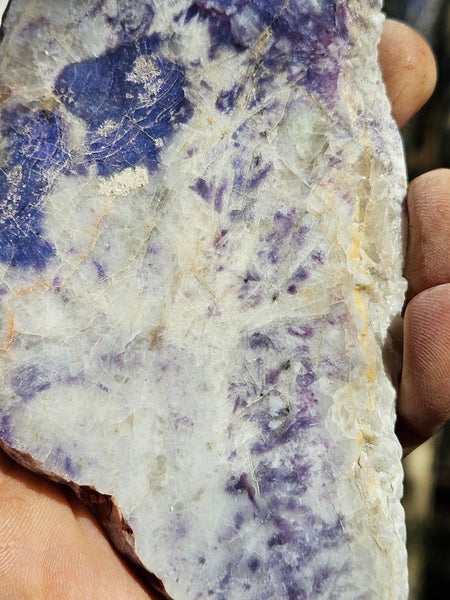 Polished Blue Lepidolite slab BL257