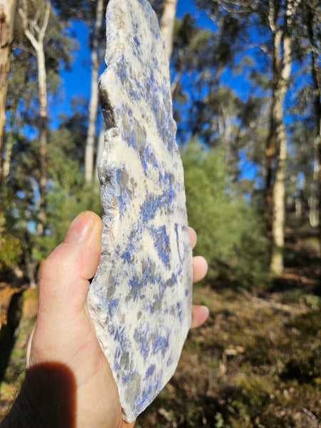 Polished Blue Lepidolite slab BL258