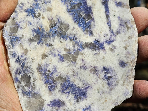 Polished Blue Lepidolite slab BL258