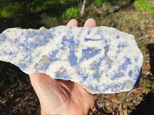 Polished Blue Lepidolite slab BL258