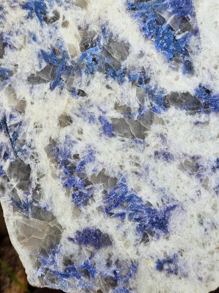 Polished Blue Lepidolite slab BL258