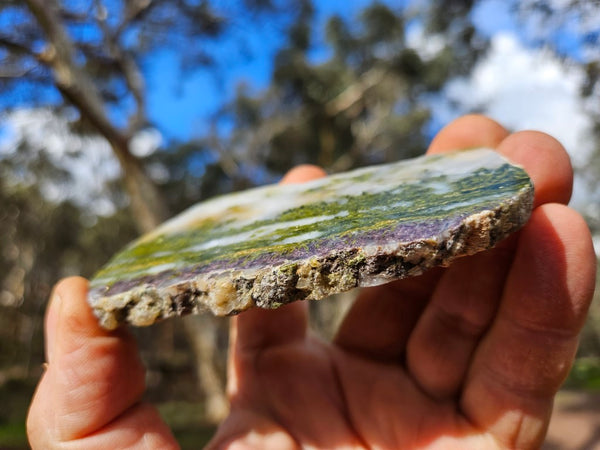 Epidote, Quartz & Axinite slab EPI75