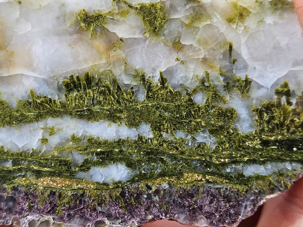 Epidote, Quartz & Axinite slab EPI75