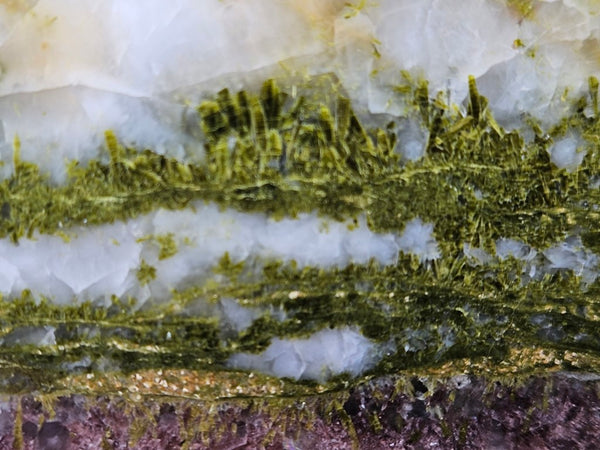 Epidote, Quartz & Axinite slab EPI75