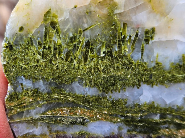 Epidote, Quartz & Axinite slab EPI75