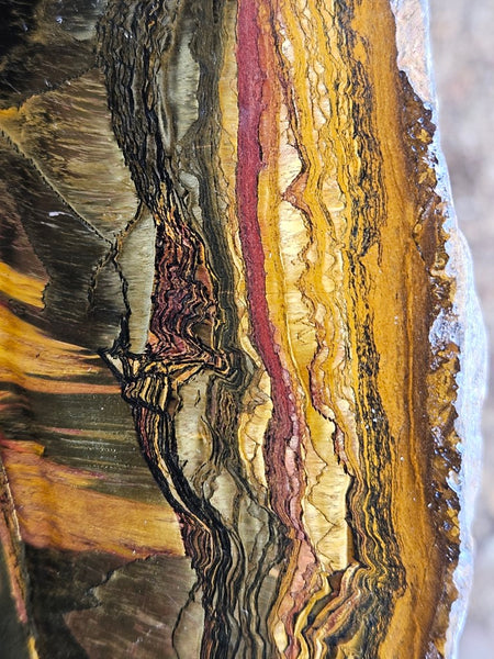 Polished Tiger Eye slab TE413