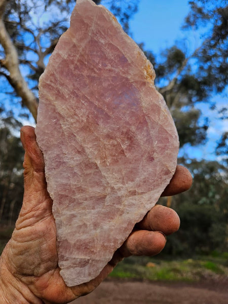 Polished Pink Beryl slab BY143