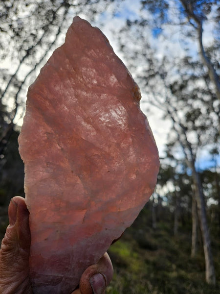 Polished Pink Beryl slab BY143