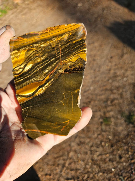 Polished Tiger Eye slab TE414