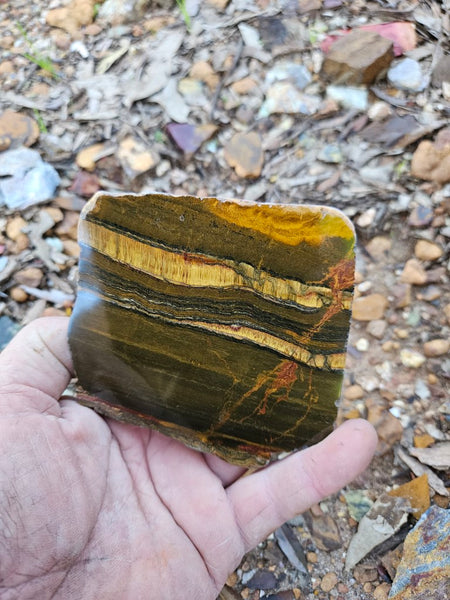 Polished Tiger Eye slab TE416