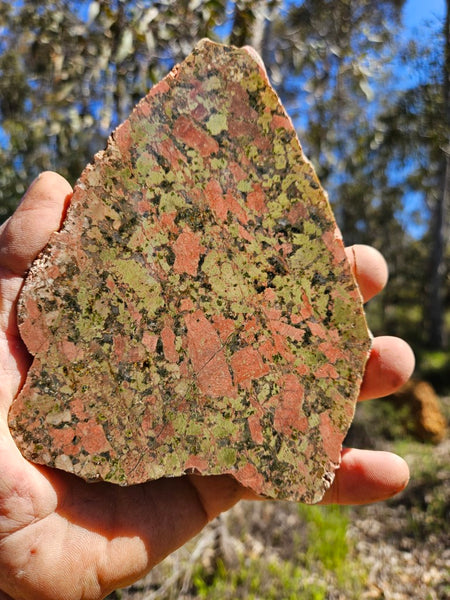 Polished Unakite slab U114