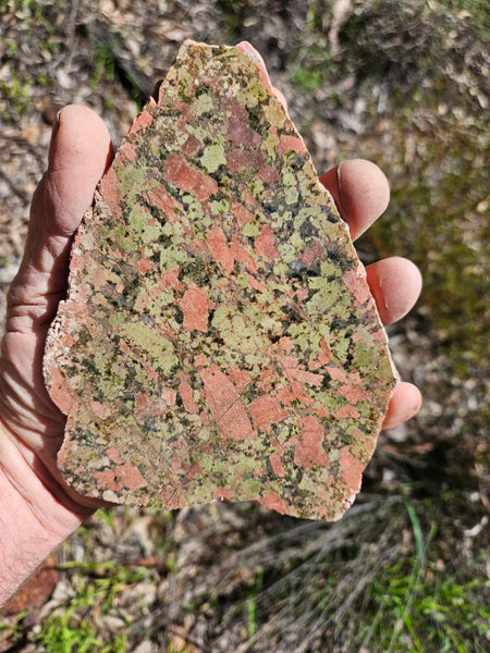 Polished Unakite slab U114