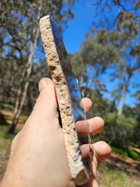 Polished Dendritic Opal slab DO206