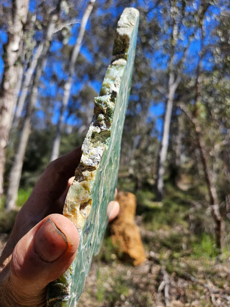 Polished Green Opal slab GRN106