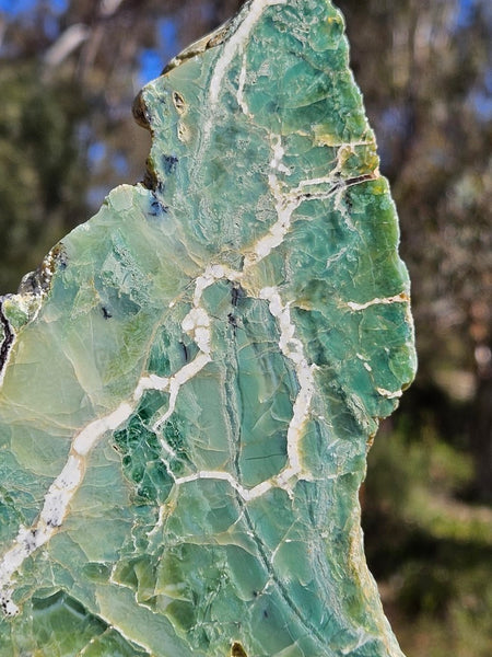 Polished Green Opal slab GRN106